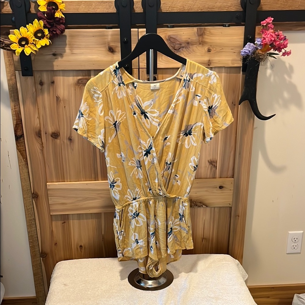 O'Neill Yellow Floral Romper